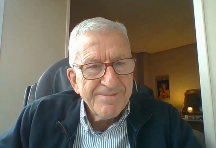 Manuel Bretón, presidente nacional de Cáritas Española, durante su intervención por videoconferencia en las Jornadas Internacionales de Caridad y Voluntariado de la UCAM