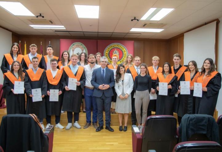 Estudiantes alemanes de la IX promoción del UCAM International Business Certificate.