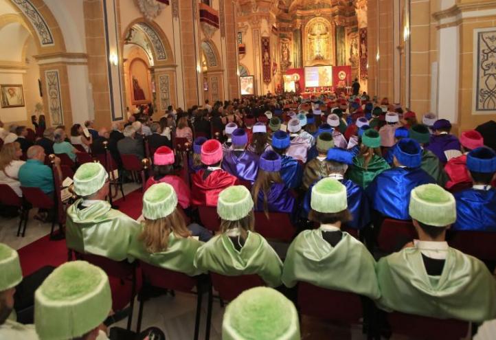 El Templo del Monasterio de Los Jerónimos durante la Solemne celebración del Acto Académico por la festividad de San Antonio de Padua, patrón de la UCAM.
