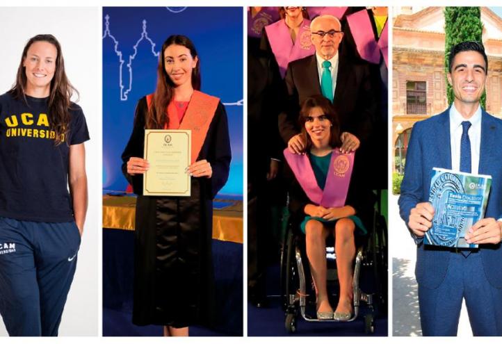 Algunos de los más recientes en graduarse han sido Elsa Baquerizo, Artemi Gavezou y Beatriz Zudaire, y el taekwondista Joel González se ha doctorado. UCAM