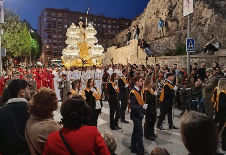 Trascurso de la procesión de Martes Santo en Cartagena