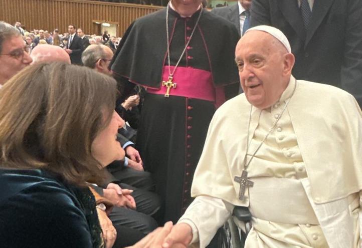 Saludo del Papa a la Presidenta
