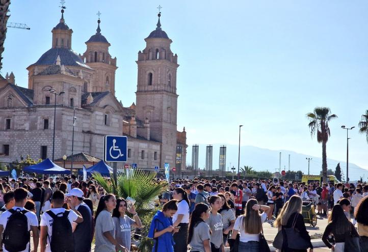 Los actos en el Campus de Murcia llegaron a su fin con la ya tradicional paella multitudinaria.