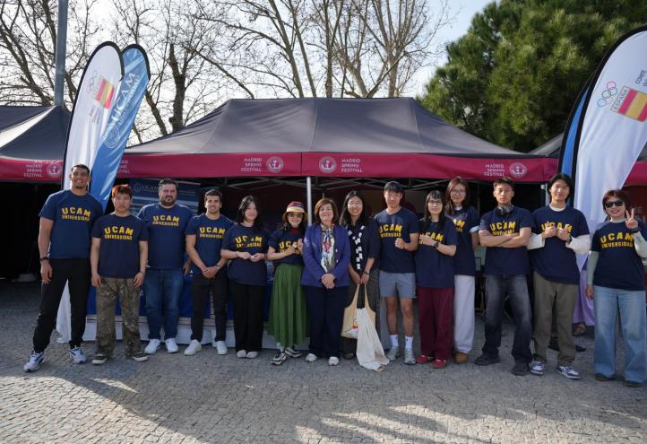 Alumnos chinos de la UCAM en el Madrid Spring Festival