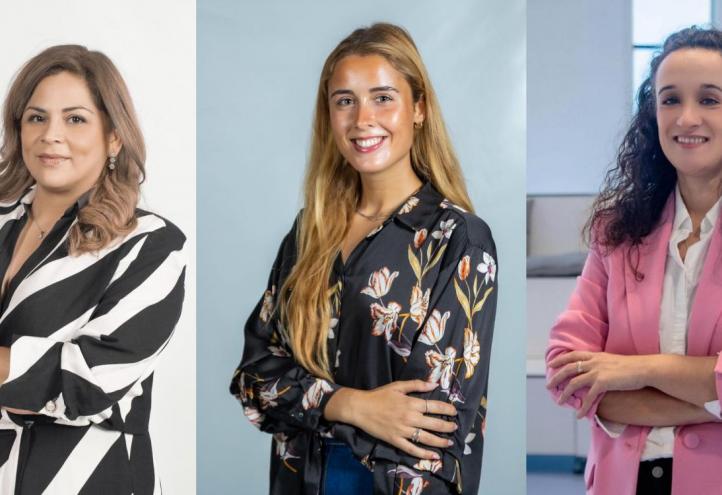 Día Internacional de la Mujer y la Niña en la Ciencia Universidad Católica de Murcia Martha Cecilia León, Andreia Cruz y María Cuartero