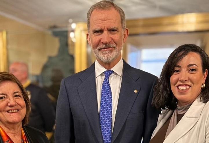 Rey España presidenta y María Mendoza