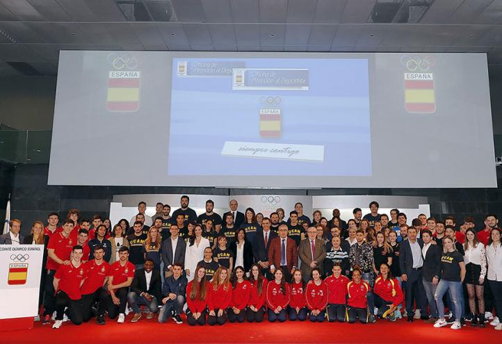 Los presidentes del Gobierno, del COE y de la UCAM reafirman su compromiso con nuestros deportistas 