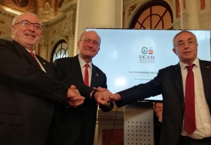 La UCAM, el ayuntamiento de Málaga y el COE firman un protocolo de intenciones para construir e implantar en la ciudad malagueña ‘La Universidad del Deporte’