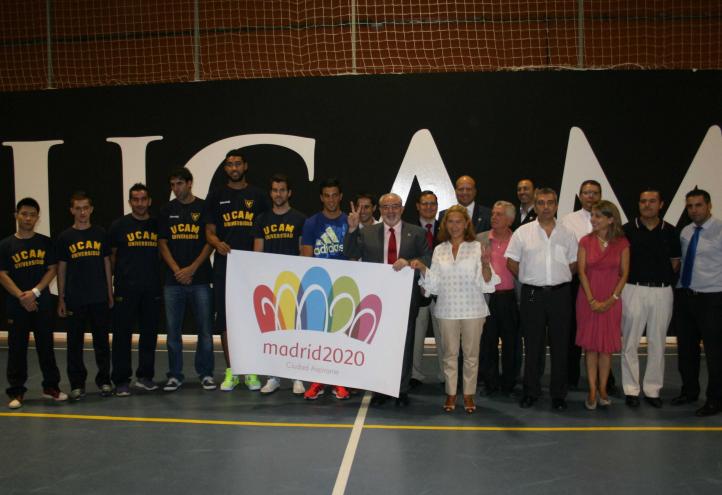 La UCAM muestra su apoyo total a Madrid 2020