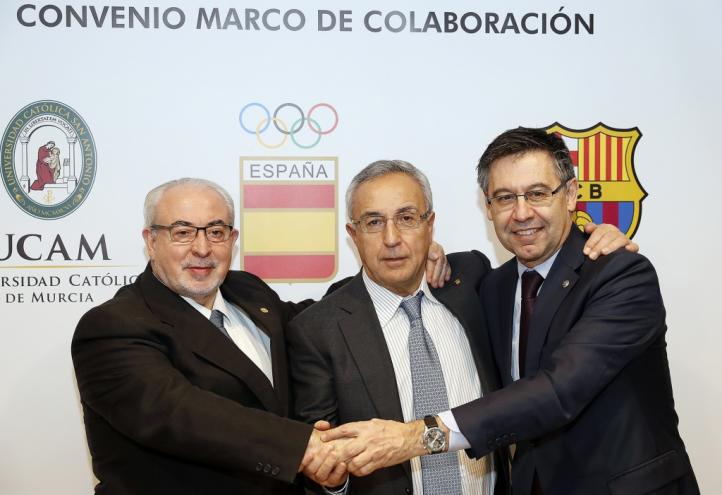 La UCAM y el Barça Innovation Hub inician su colaboración formativa