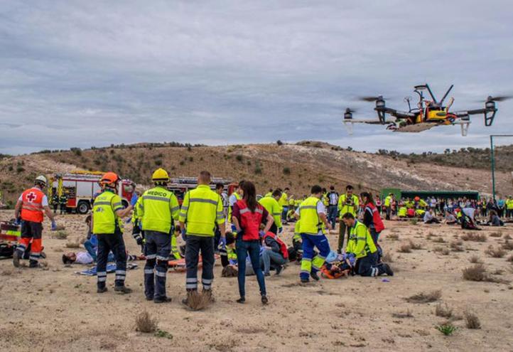 La UCAM incorpora los drones en Enfermería, tras demostrar su eficiencia en emergencias y catástrofes