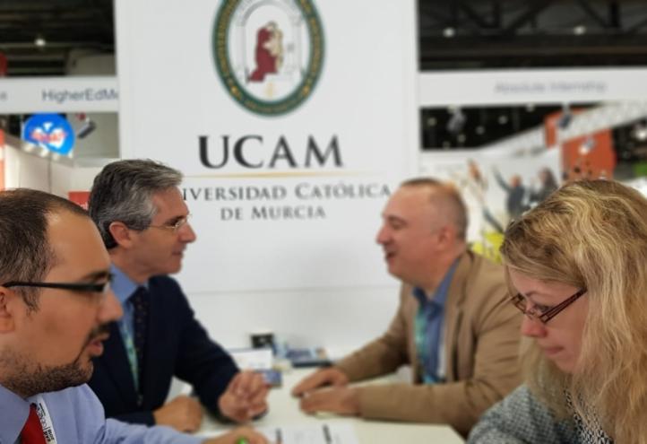 La UCAM participa en la EAIE, la feria de universidades más importante de Europa