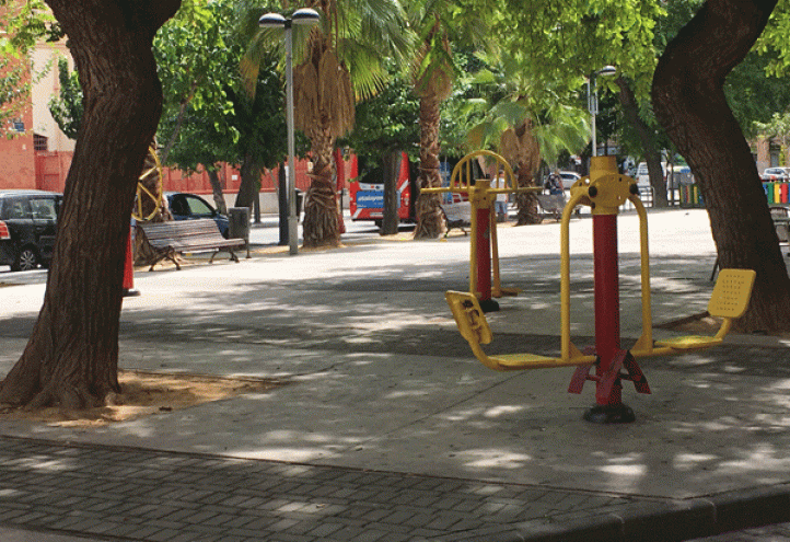 Investigadores de la UCAM estudian la mejora de las máquinas biosaludables de los espacios públicos