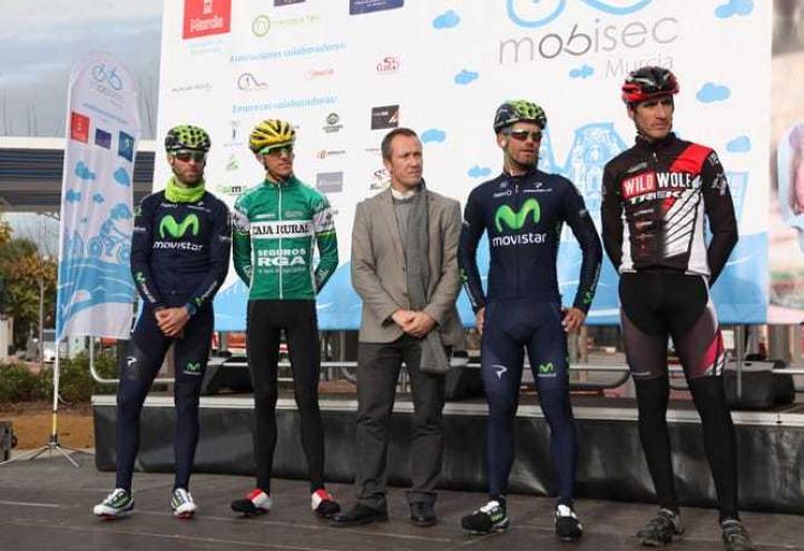 Alejandro Valverde, José Joaquín Rojas y Fran Pérez presentan el proyecto Mobisec