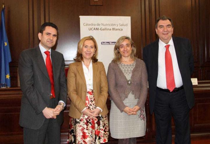 La Católica presenta la cátedra de Nutrición y Salud UCAM-Gallina Blanca