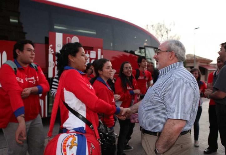 La UCAM acoge a cientos de peregrinos procedentes de América del Sur