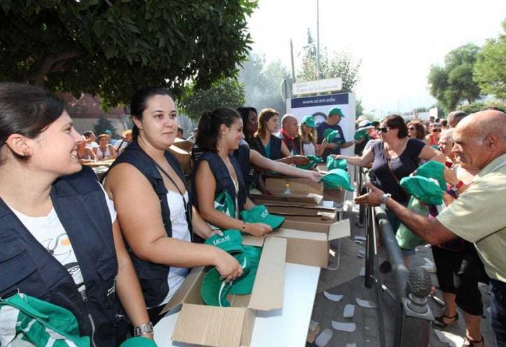 La UCAM acompaña a la Virgen de la Fuensanta