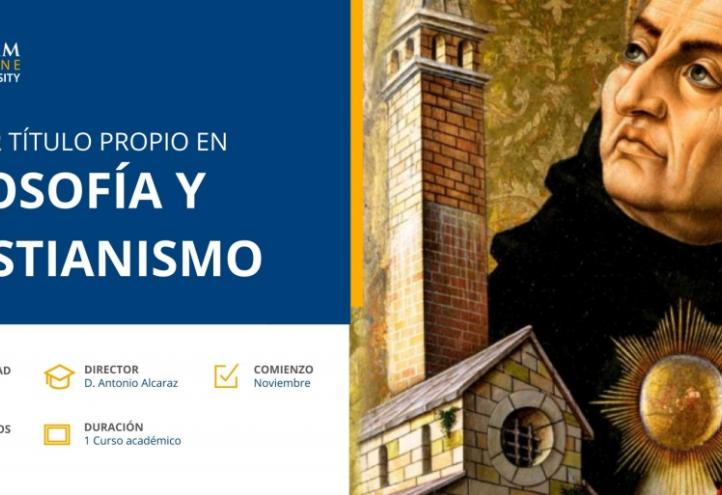 La UCAM impartirá a partir de noviembre el Máster de Título Propio en Filosofía y Cristianismo