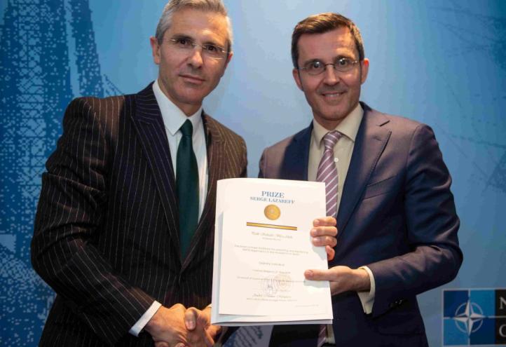 Pablo Blesa, vicerrector de la UCAM, distinguido por la OTAN