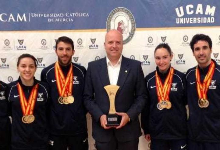 Pleno de oro para la UCAM en el CEU de bádminton