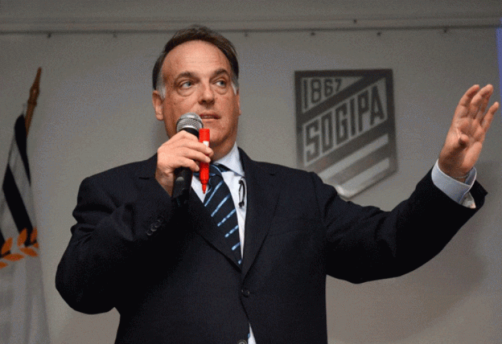 El presidente de la Liga de Fútbol Profesional presenta en Brasil el  ‘Sports Management Institute LFP-UCAM’ 