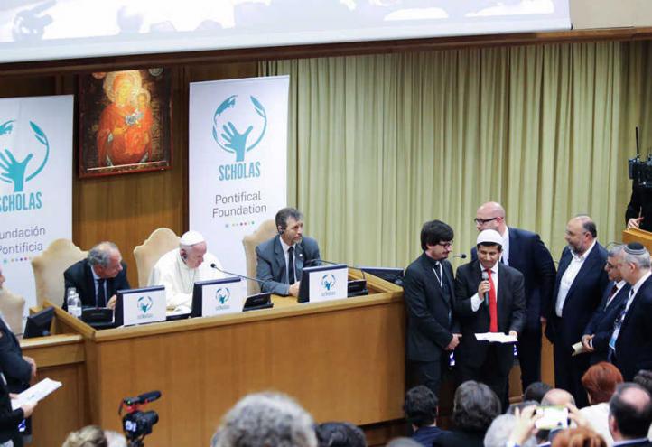 La UCAM participa en un encuentro con el Papa Francisco para mejorar el papel de las universidades en el mundo