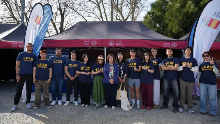 Alumnos chinos de la UCAM en el Madrid Spring Festival