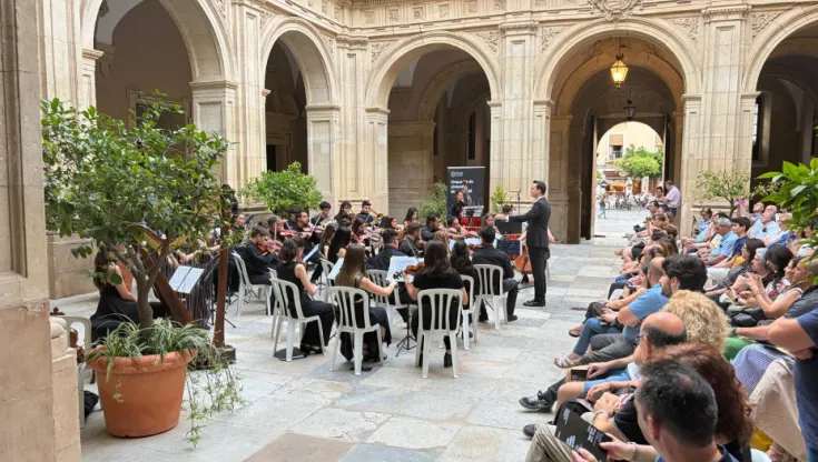 La Orquesta de Jóvenes de la UCAM en el Palacio Episcopal.